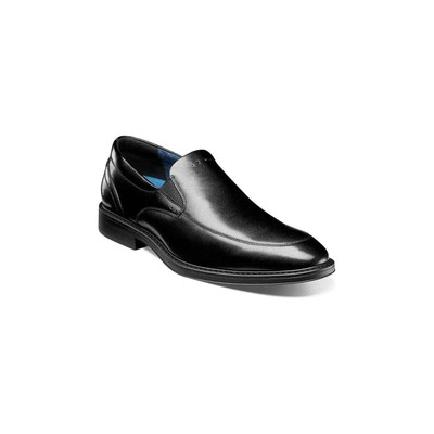 Men's Nunn Bush Centro Flex Moc Toe Venetian Slip On Shoe Black Smooth 85024-005