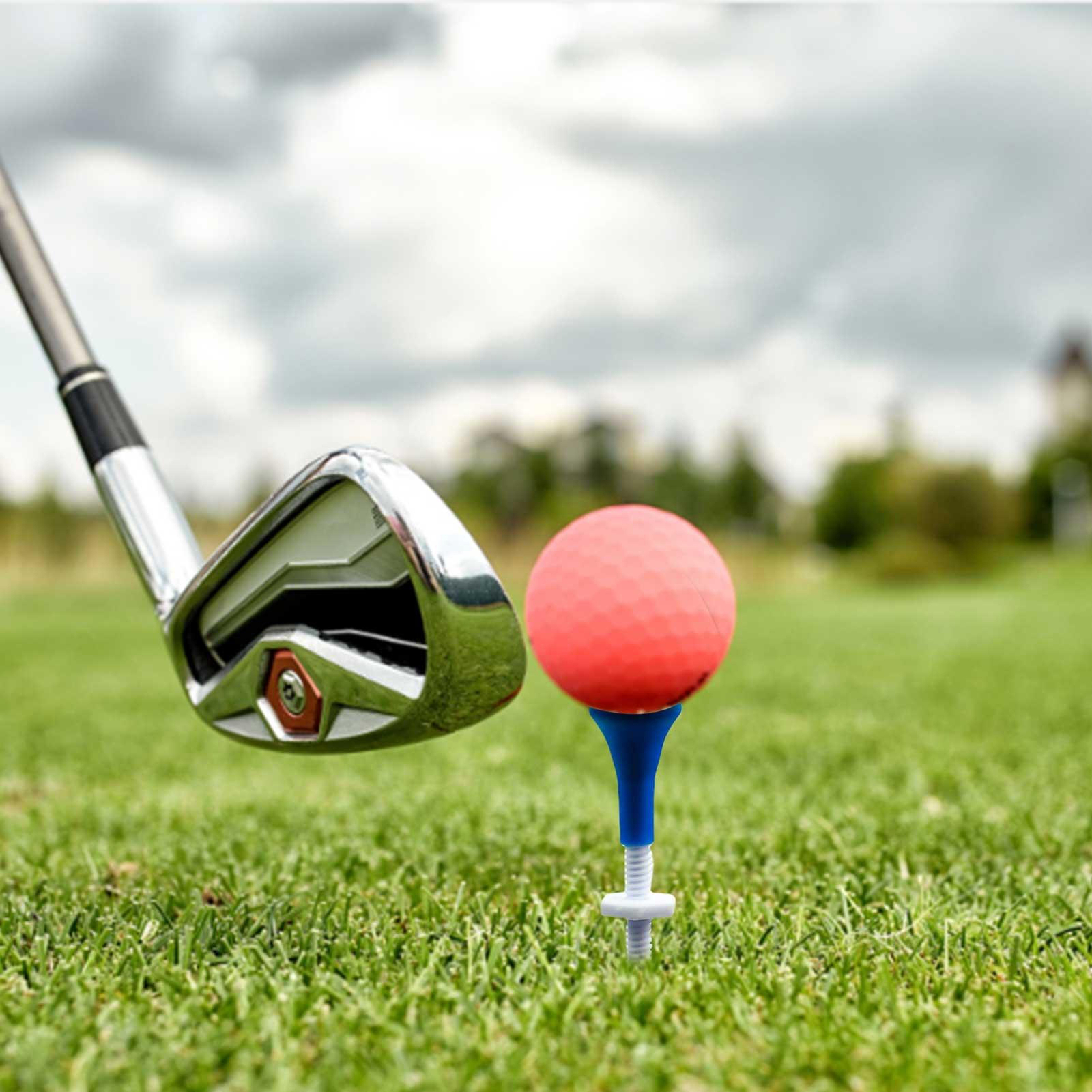 5X Long Golf Tees With Soft Rubber Golf Head Height Can Be Adjusted NEW