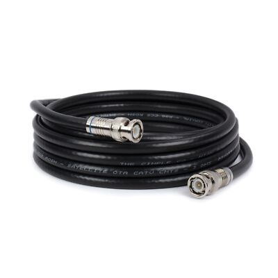 THE CIMPLE CO BNC Cable, Black RG6 HD-SDI and SDI Cable (with two male BNC Co...