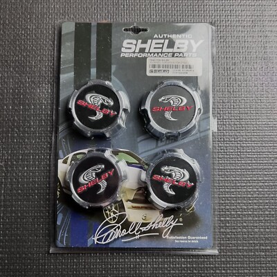 Shelby Alcoa Wheel Center Cap Covers Set Ford Mustang Super Snake Cobra GT500