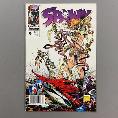SPAWN 9 NEWSSTAND 1ST APPEARANCE ANGELA (1993, IMAGE COMICS)