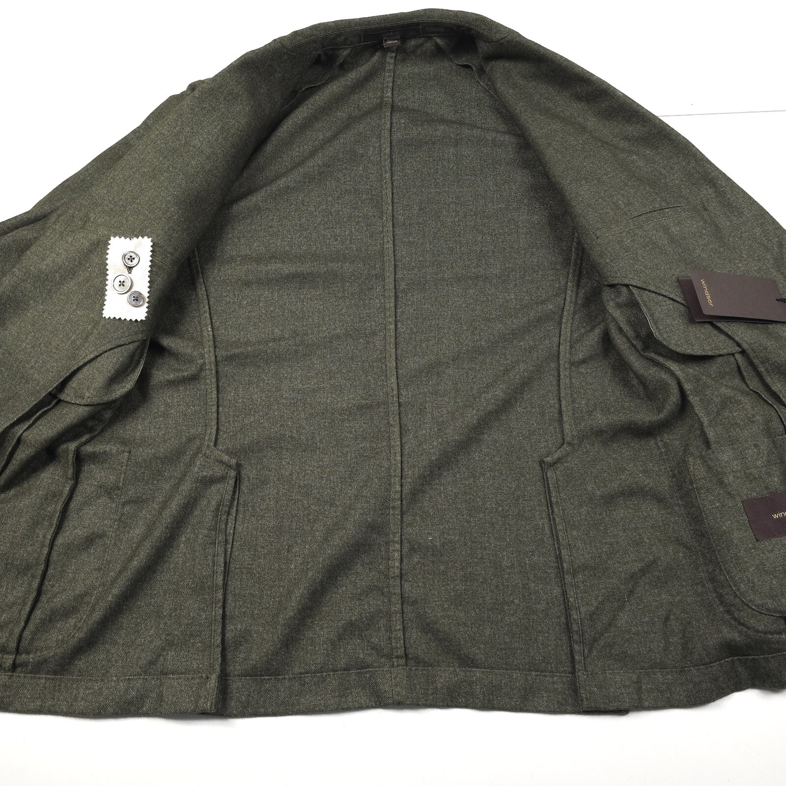 Pre-owned Windsor $1395  Giro D2 Unlined Cashmere Sport Coat Blazer Jacket Mens 40 (eur 50) In Green