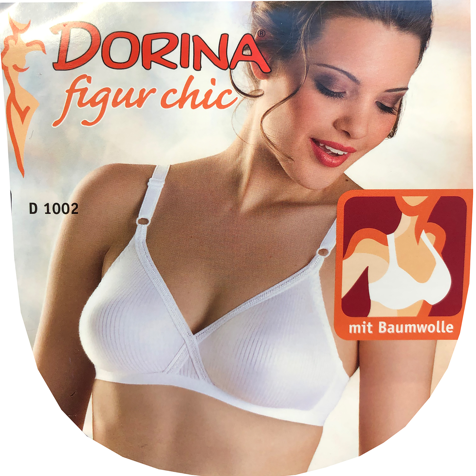 3er Pack DORINA Figur Chic Damen BH Bügellos Nahtlos Mittelträger BH Gr. 75D NEU