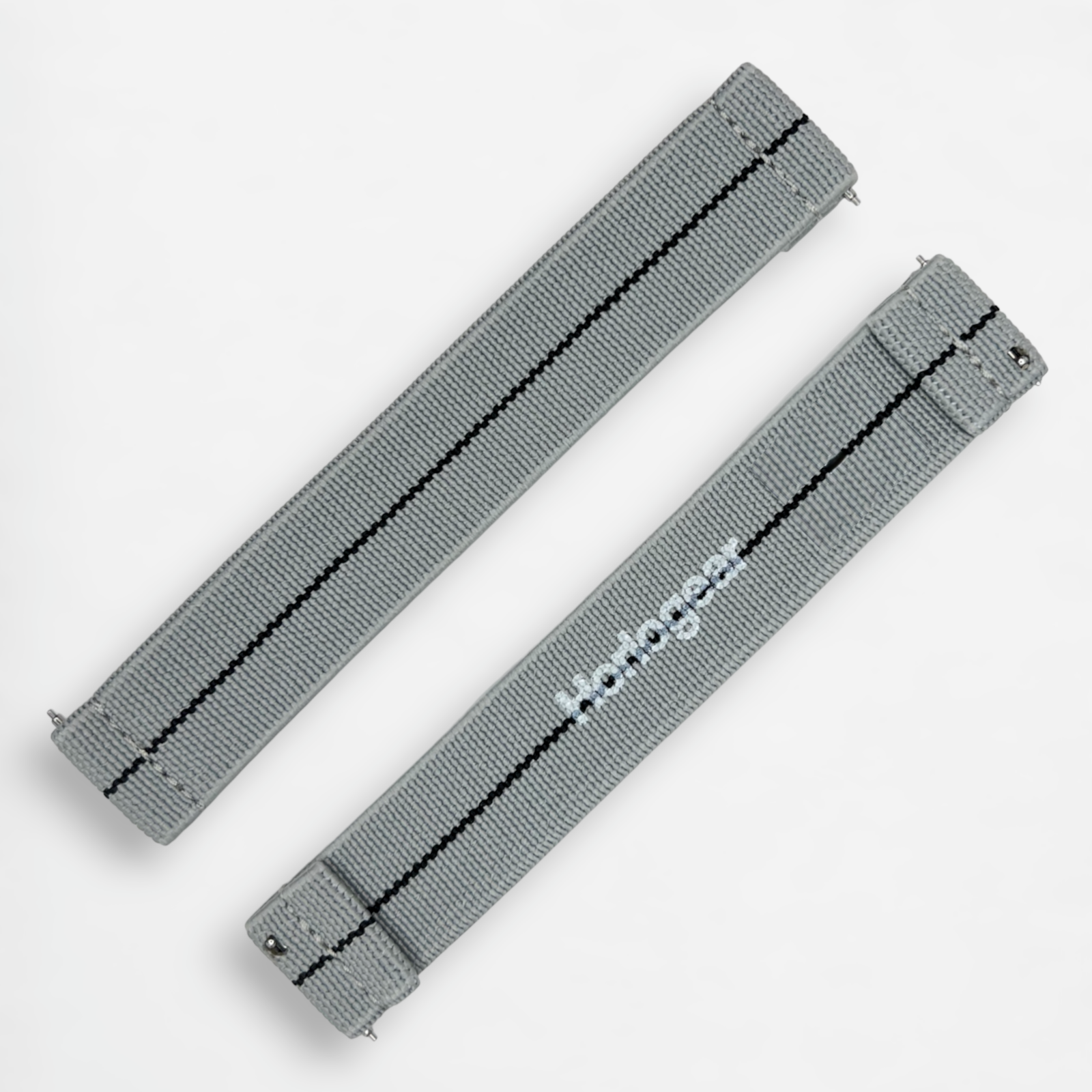 HORLOFLEX (Gray/Black) Watch Strap Band for Swatch Omega Speedmaster MoonSwatch