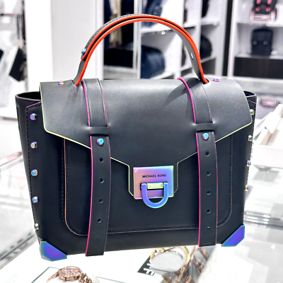 Michael kors black clearance neon purse