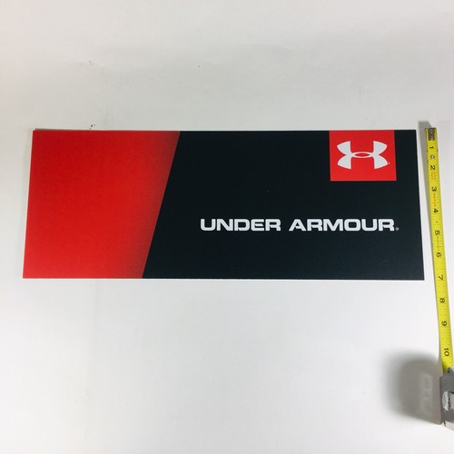 Under Armour Logo Store Retail Display Acrylic Sign Red Black