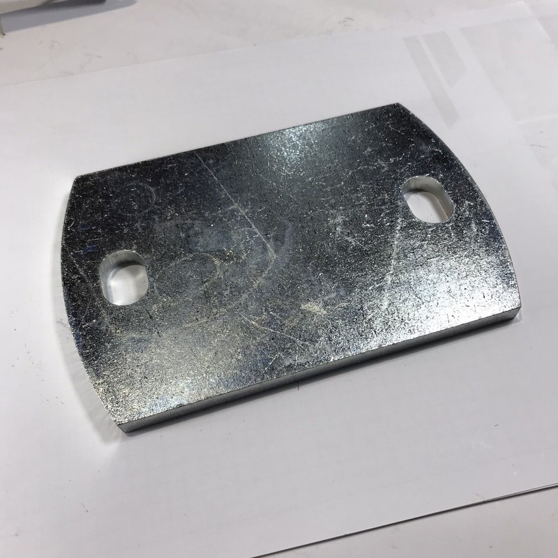 1x Stahl Montage Platte Vierkant Ankerplatte 150 X 100  X 8 Mm (300-H)