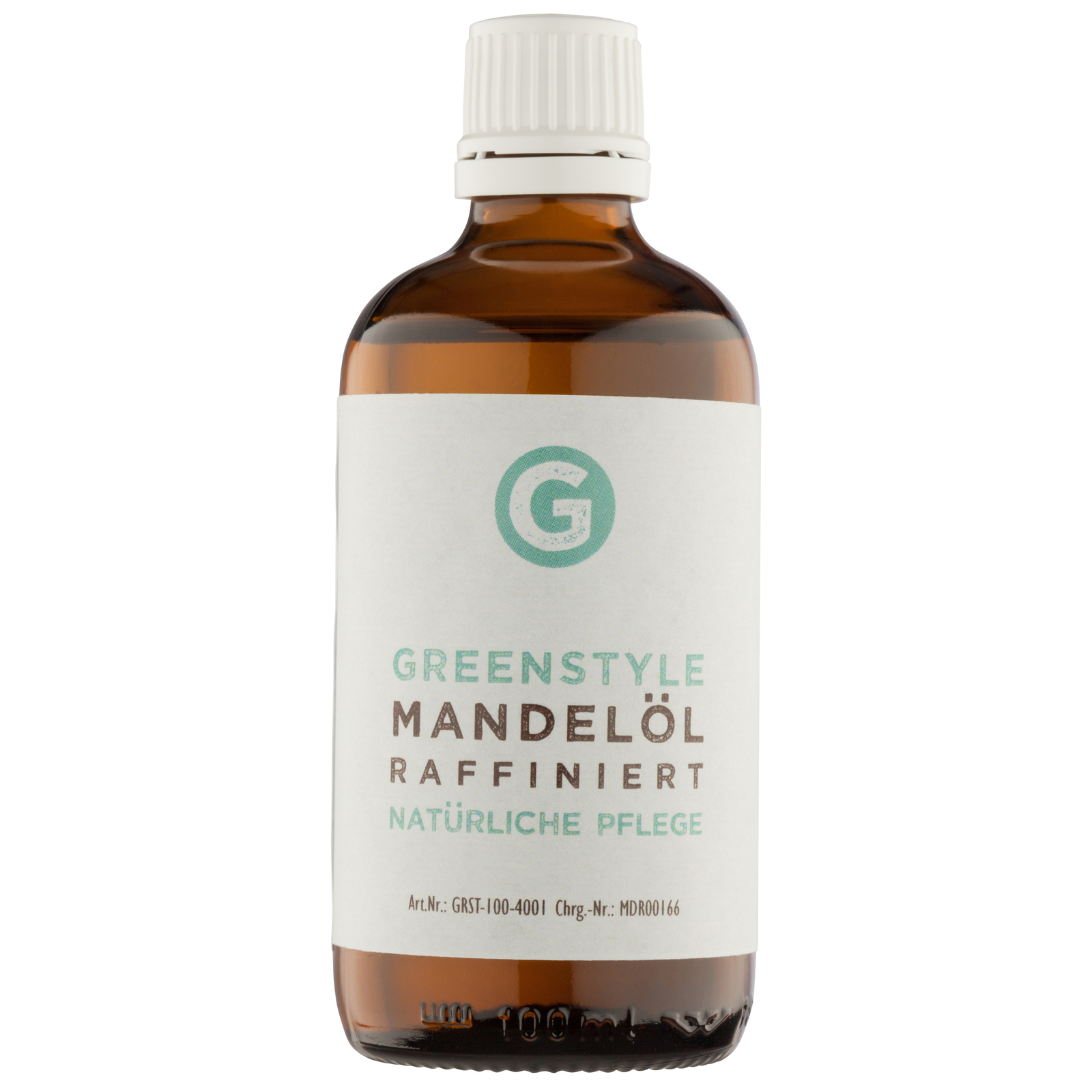 Mandelöl raffiniert 100ml in Glasflasche mit greenmade