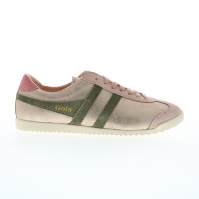 Женские стильные кроссовки Gola Bullet Blaze CLB343 из золотистой кожи 5