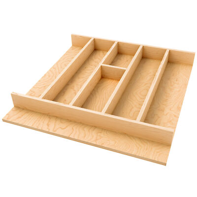 Rev-A-Shelf Natural Maple Right Size Utensil Drawer Insert, 19-1/4'' x 19-1/2''