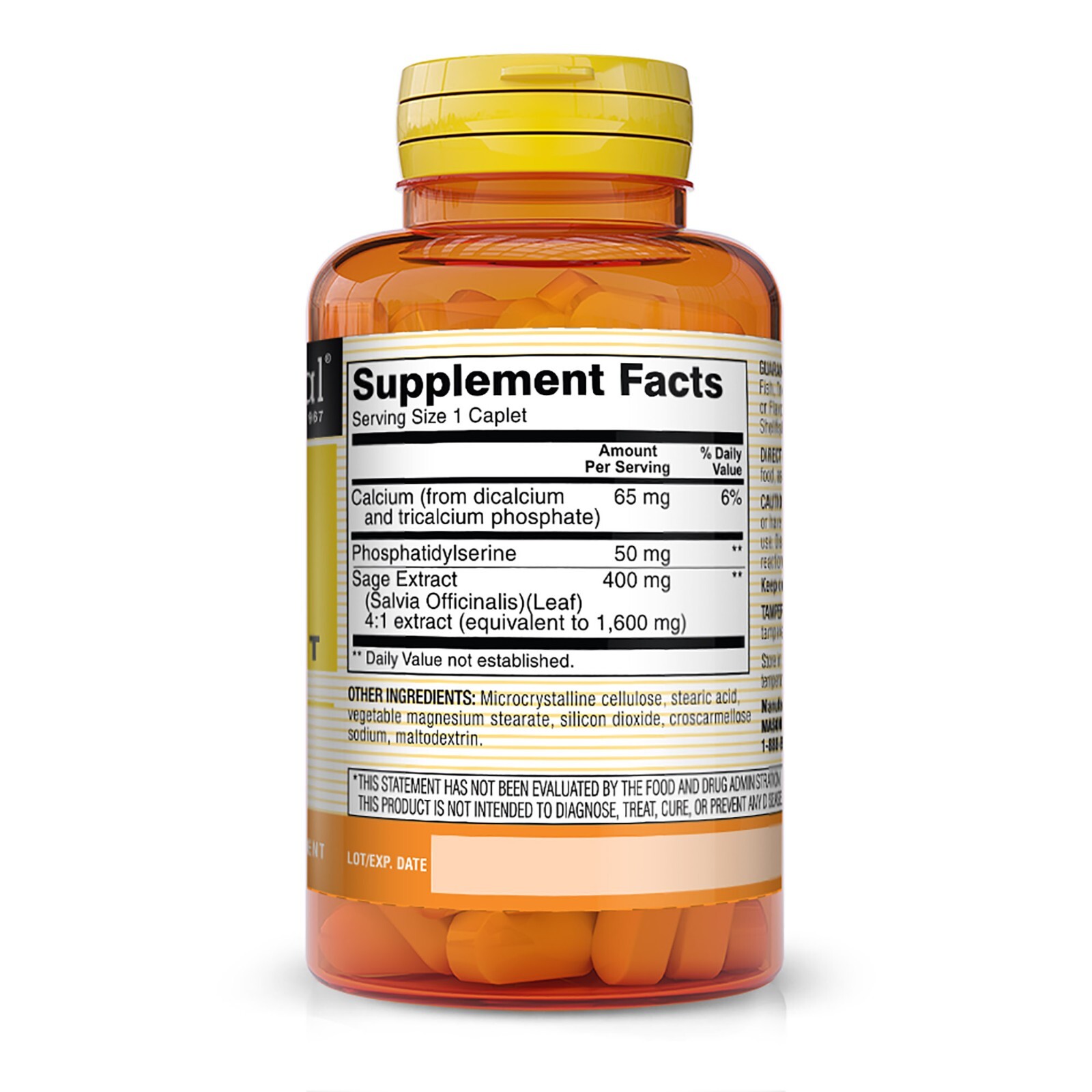 Mason Natural Brain Power w/ Sage Extract. Mental Focus & Positive Mood, 60 Caps