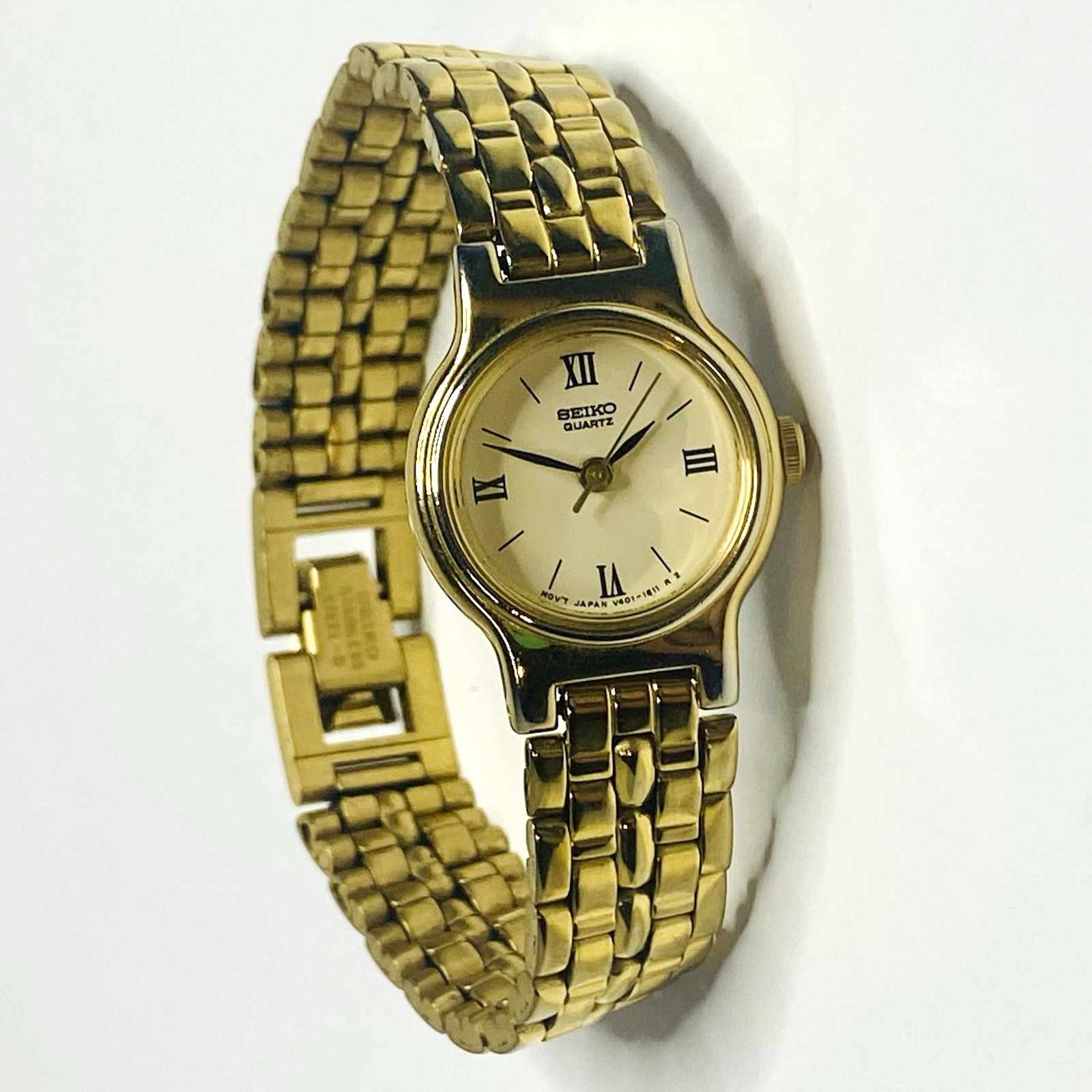 【MIKI】サイズ・カラー変更 Vintage Seiko Ladies Watch V401-0518 R1 Quartz Gold Tone