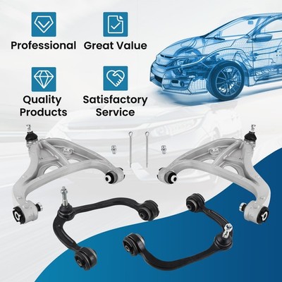 4pcs Front Upper Lower Control Arm For 2004 2005-2008 Ford F-150 Base Payload