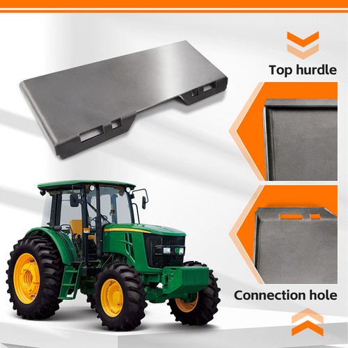 5/16" Thick Steel Skid Steer Mount Plate Adapter Loader Quick Tach Attachment