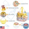 F-color Shower Caddy Portable - Mesh Shower Bag Basket Tote for College Dorm Room Essentials Bathroom Gym Camp Quick Dry for Women Men with S Hook, Yellow Beach