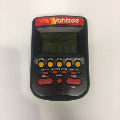 milton bradley yahtzee electronic handheld
