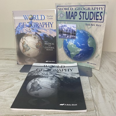Abeka World Geography 9th Grade SET Of 3 Teacher Guides - homeschool