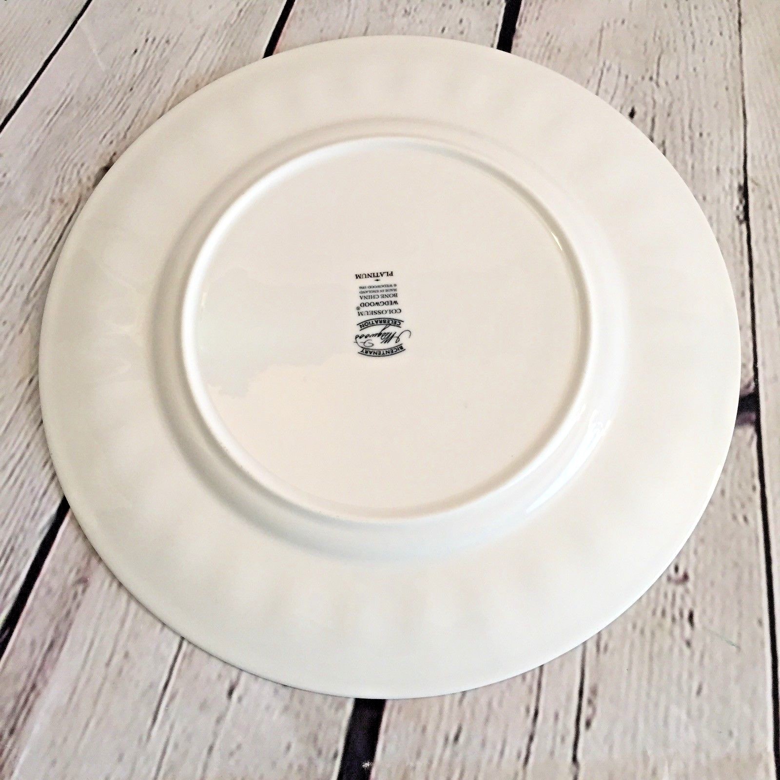 Vintage Wedgwood Colosseum Platinum White Bone China Dinner Plate Replacement