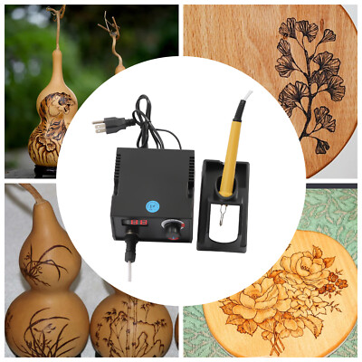New Professional Wood Burner Pyrography Pen Burning Machine with 20Pcs Wire Tips