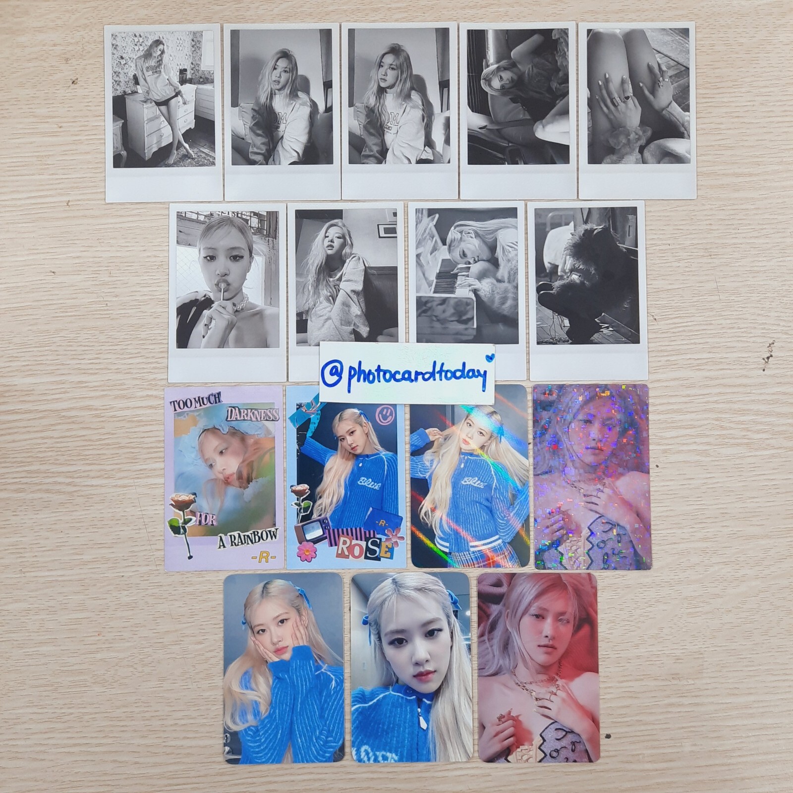 BLACKPINK ROSÉ SOLO R ALBUM OFFICIAL PHOTOCARD BLINK IDOL KPOP PTC