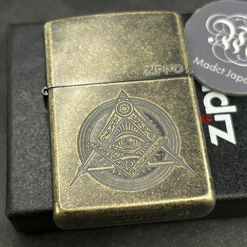 Zippo Oil Lighter Freemason Eye of Providence Pyramid Eye