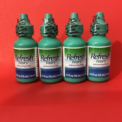 4 refresh tears lubricate eye drops 0.5oz exp dec 2024