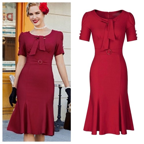 Stop Staring 40s Rockabilly Pinup Rouge Red Retro Pencil