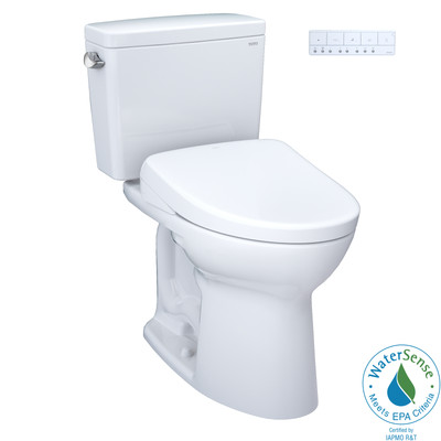 TOTO MW7764726CSG#01 Drake WASHLET+ Two-Piece Elongated 1.6 GPF TORNADO FLUSH