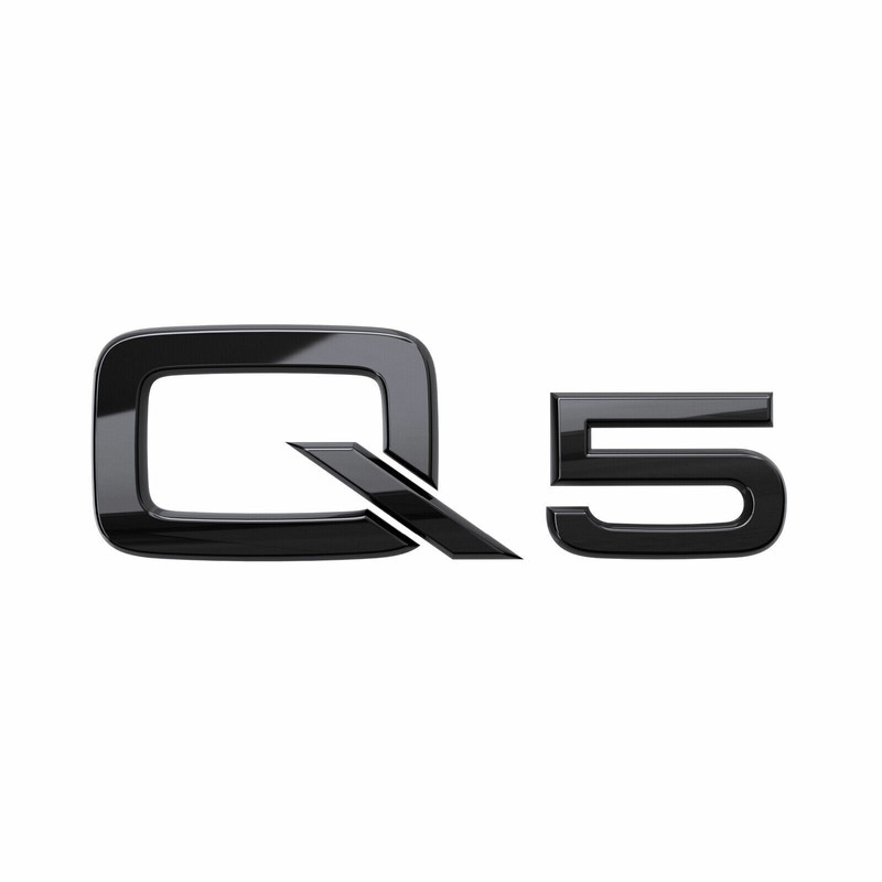 Original Audi Q5 Schriftzug Modellbezeichnung Emblem Q5 Hinten Schwarz Hochglanz