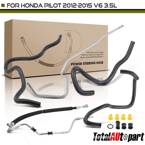 A-Premium Tuyau De Direction Assistée Compatible Avec Honda Pilot 2012-2015 V6 3,5 L Pompe à Engrenage/pignon De Crémaillère De Rechange # 53713SZAA51 - View #5