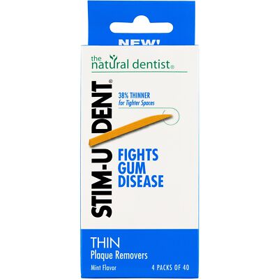 Средство для удаления зубного налета Natural Dentist Stim-U-Dent Thin 4 pkt Container