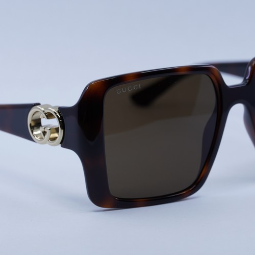 Pre-owned Gucci Gg1692s 002 Havana/brown 54-18-135 Sunglasses Authentic