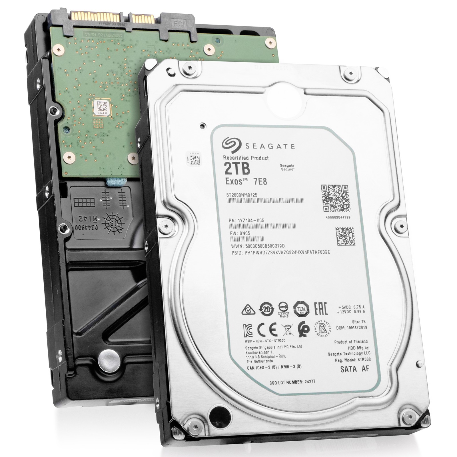 Seagate Exos 7E8 2TB ST2000NM0125 7.2K RPM SATA 6Gb/s 512e 3.5" Enterprise HDD