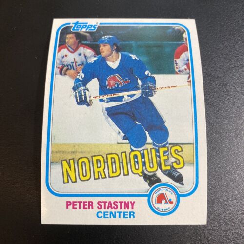 1981-82 Topps Hockey Peter Stastny Quebec Nordiques Rookie Card #39 Hall of Fame. rookie card picture