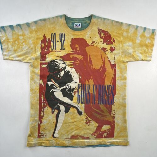 Vintage Guns N Roses Use Your Illusion Tie Dye All Over Vintage Guns N Roses Use Your Illusion Tie Dye All Over