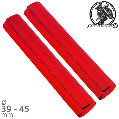Neopren Klett-Gabelschützer lang rot 39-45 mm (Gabel,Schützer,Gabelschutz)