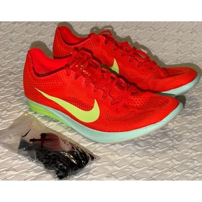 Nike ZoomX Dragonfly 2 Bright Crimson Track Field Distance Spikes Sz 4  FS7434