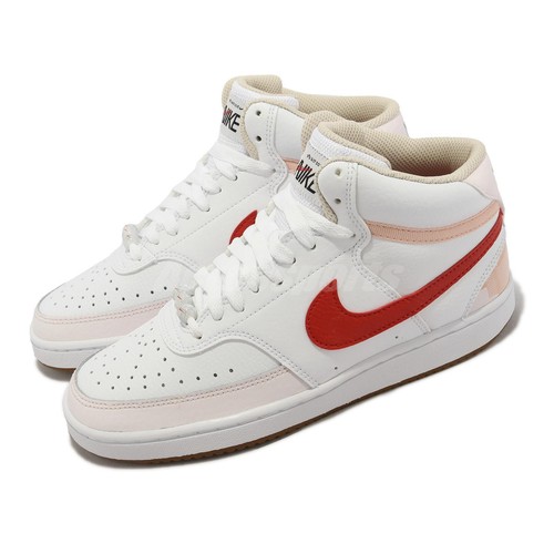 Женская повседневная обувь Nike Wmns Court Vision Mid White University Red FD9915-161