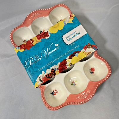 The Pioneer Woman Blooming Bouquet Egg Holder For 12 Eggs 1 Dozen
