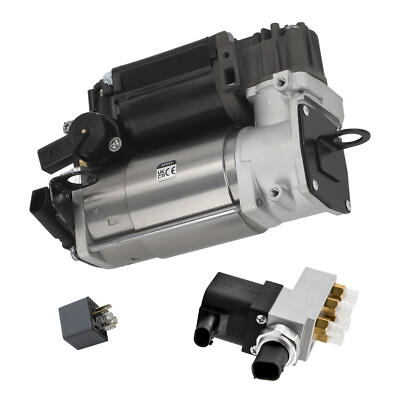 Air Suspension Compressor W/ Valve Control Unit Kit For Mercedes C219 W211 S211