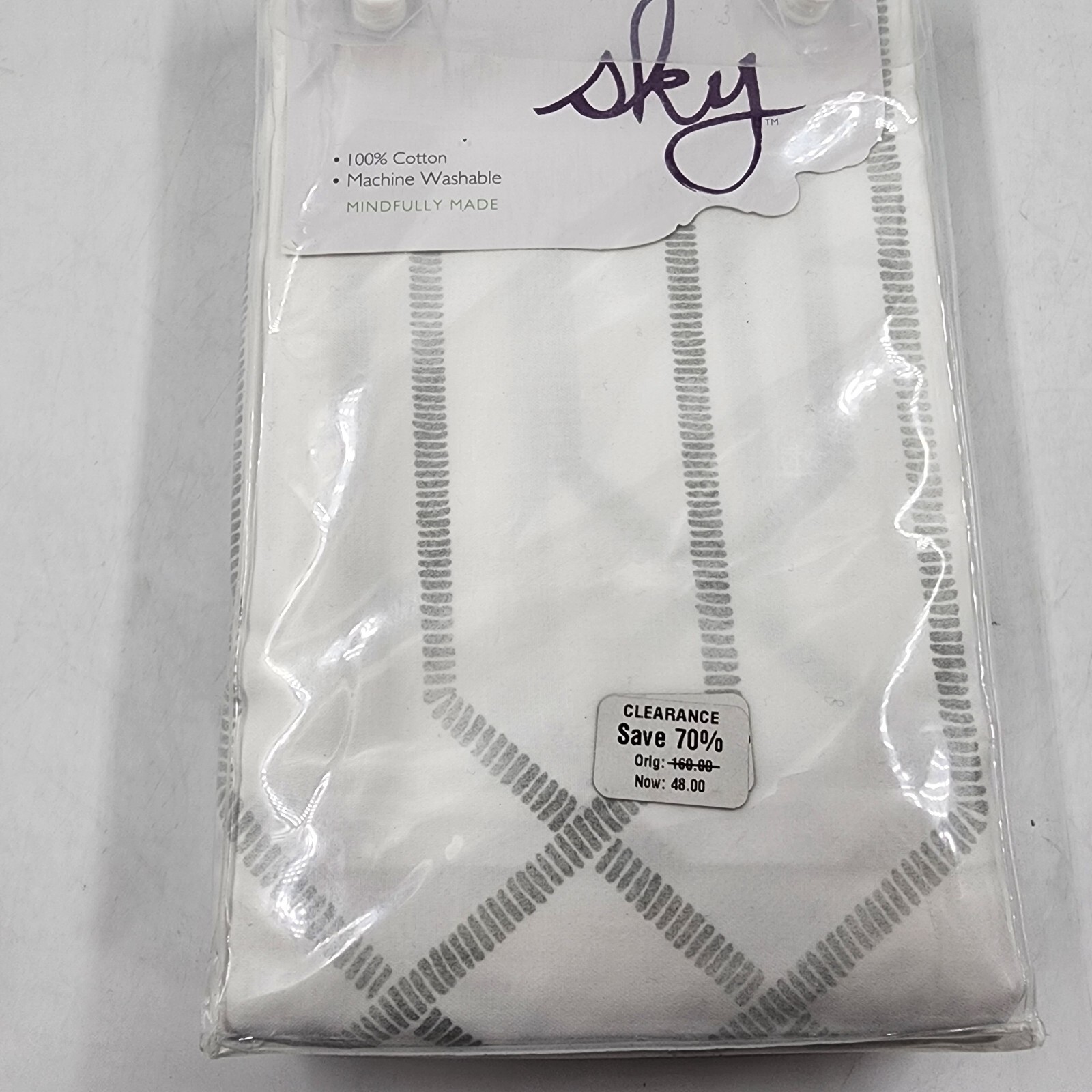 Sky Textured Trellis 2 Euro Pillow Shams 26 in x 26 in Gray - Picture 4 of 12