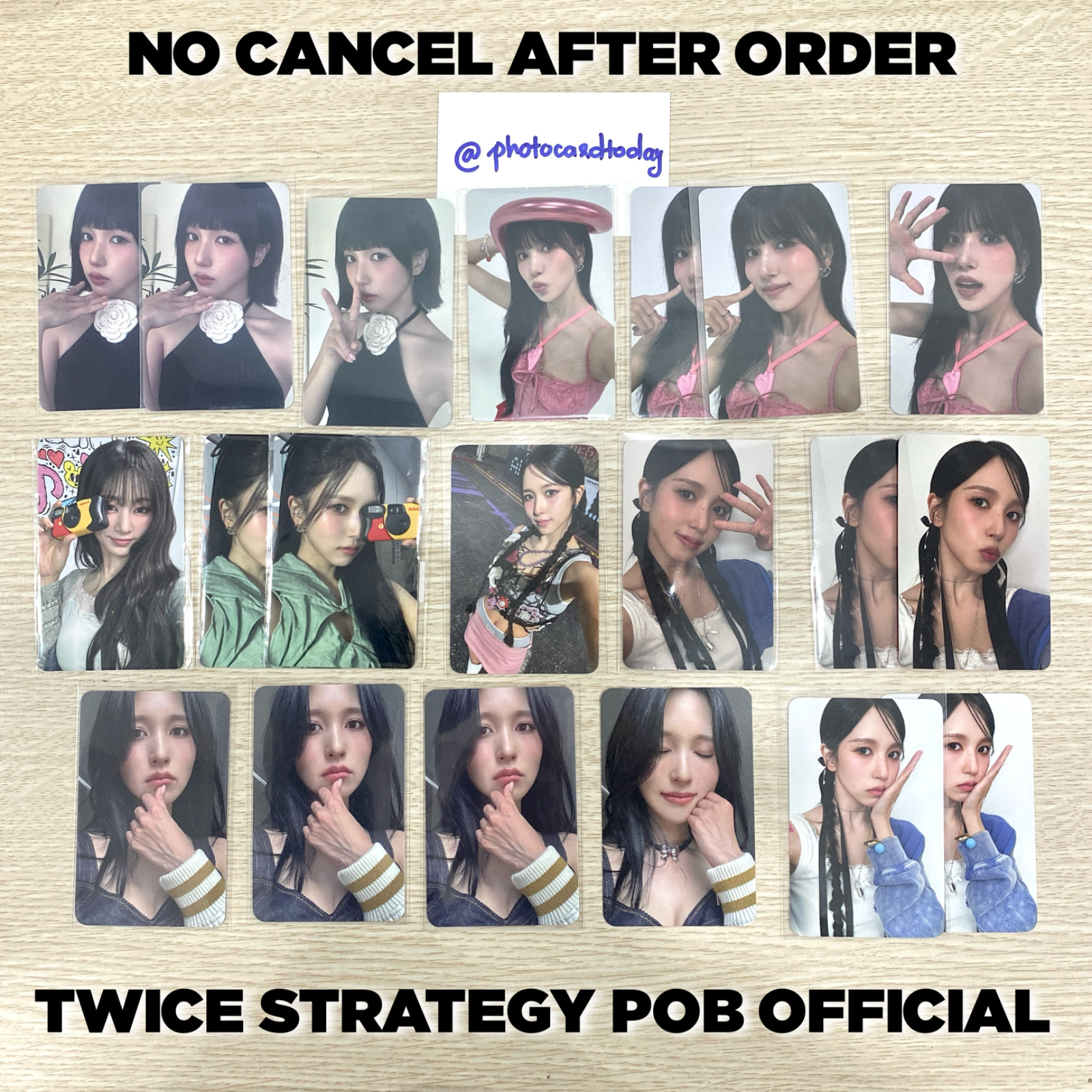 TWICE 14TH MINI ALBUM STRATEGY PRE-ORDER POB EVENT PHOTOCARD TWICE 14TH MINI ALBUM STRATEGY PRE-ORDER POB EVENT PHOTOCARD