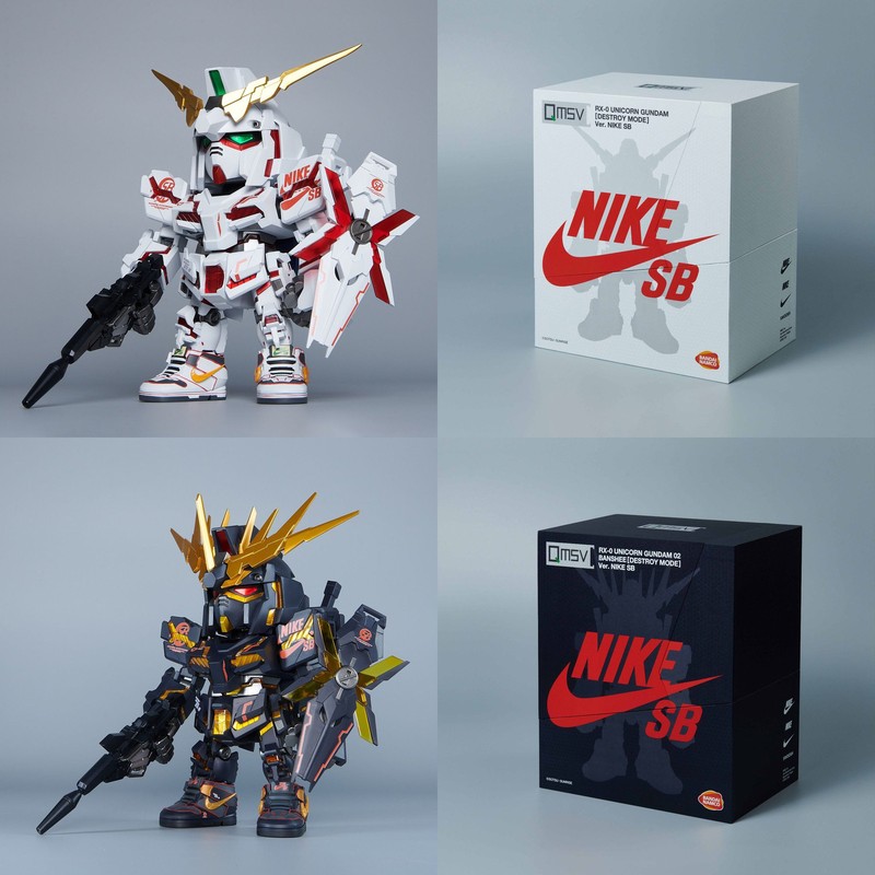 Bandai QMSV Unicorn Gundam & Banshee (Destory Mode) Ver.NIKE