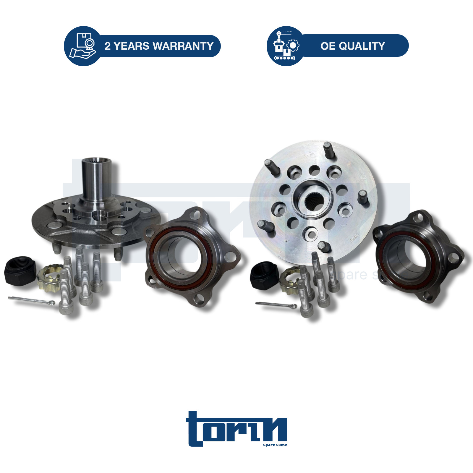 2X SET FOR FORD TRANSIT MK7 2.2 2.3 2.4 2006-2014 FRONT WHEEL HUB & BEARING KIT