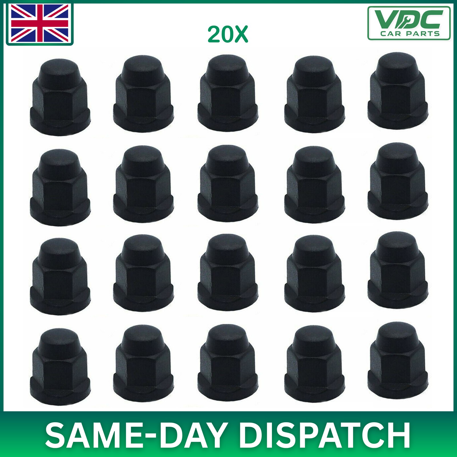 20X Wheel Nut Covers for Ford Transit MK6 MK7 2000 On YC151K011AB 4041979