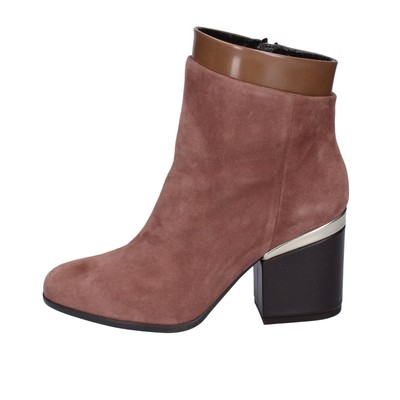 HOGAN DAMEN SCHUHE HOGAN 36,5 EU STIEFELETTEN BRAUN WILDLEDER LEDER BK689-36,5