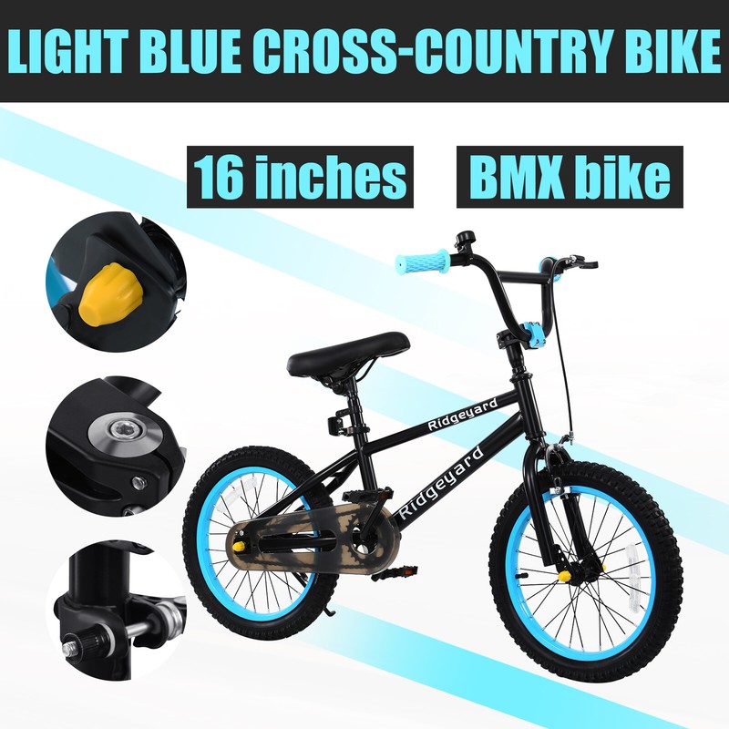 12' 16' Mountain Bike BMX Children's Bicycle Kids Carbon Steel Frame Bike