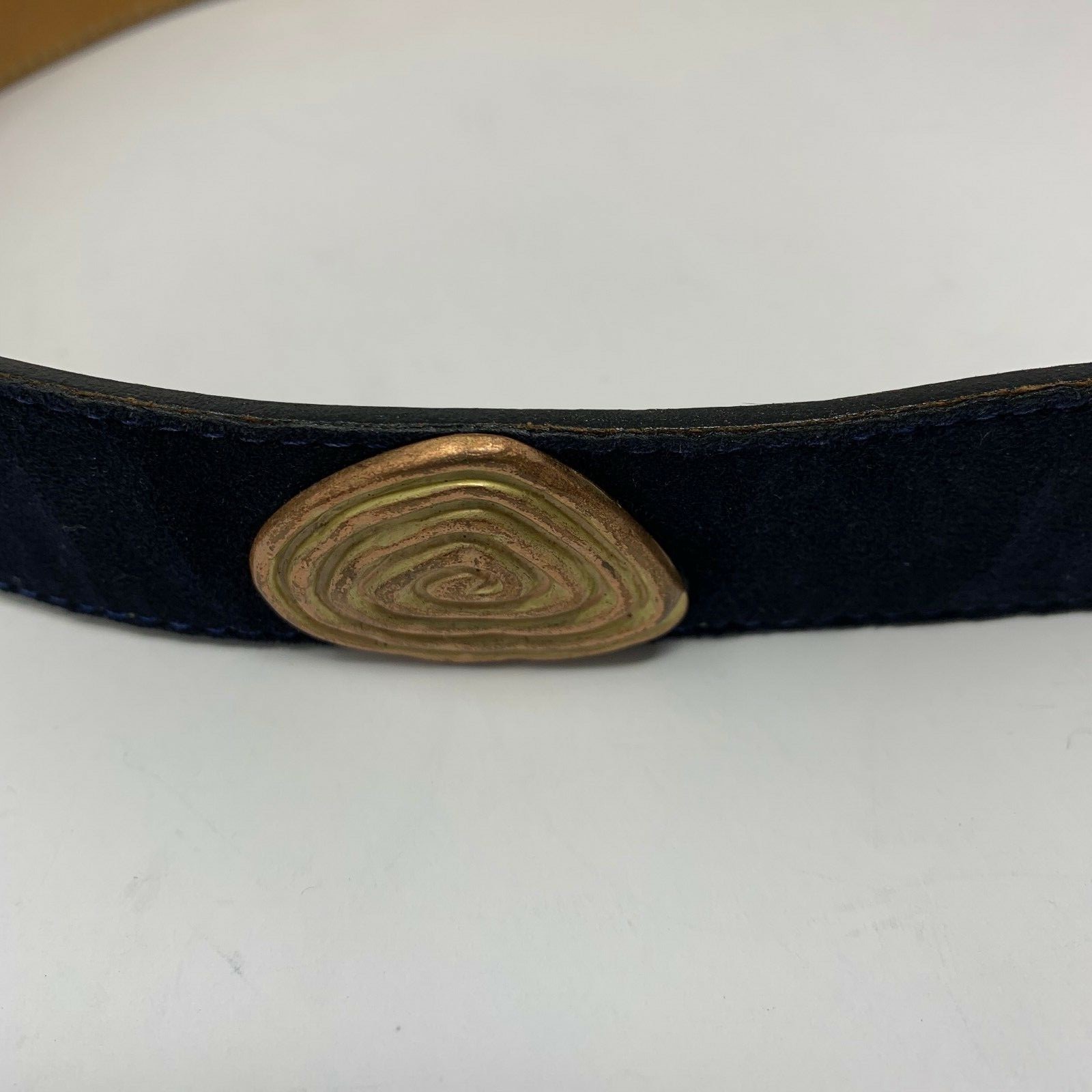 Leatherrock Belt Womens Medium Blue Suede Vintage 1993 Made in USA