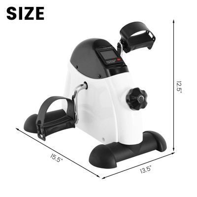 Mini Cycle Bike Foot Pedal Exercise Machine Arm and Leg Recovery Peddle Portable