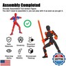 BVVLI (Assembly Completed) T13 Action Figure Set, 4PCS Robot 3D Printed Toys Lucky Titan 13 Action Figure with Multiple Accessories, Dummy 13 Multi-Jointed Movable, Gifts for Boys and Girls (4PCS)